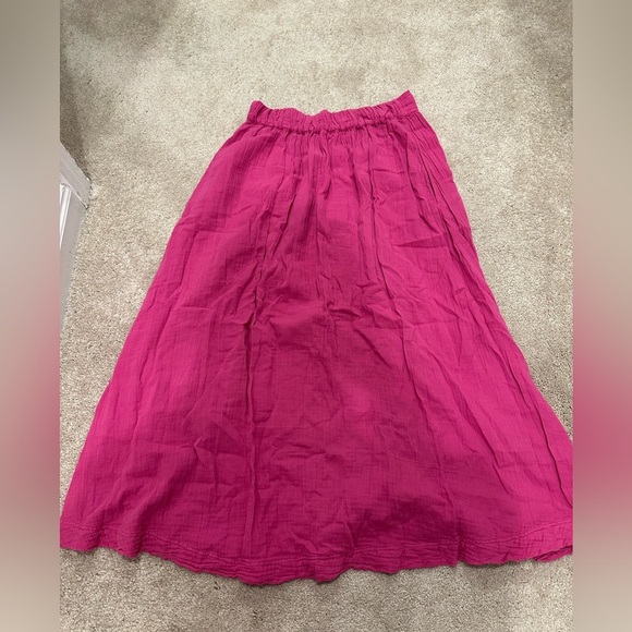Xirena Teagan Pink Gauze Midi Skirt Sz small - Picture 5 of 5